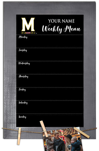 Maryland Terrapins 1015-Weekly Chalkboard with frame & clothespins