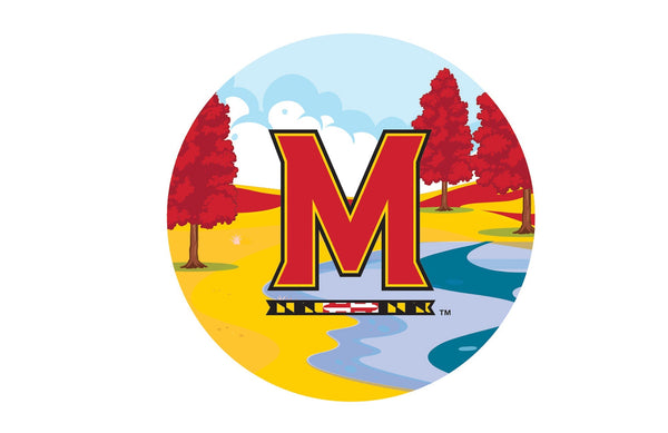 Maryland Terrapins 1018-Landscape 12in Circle
