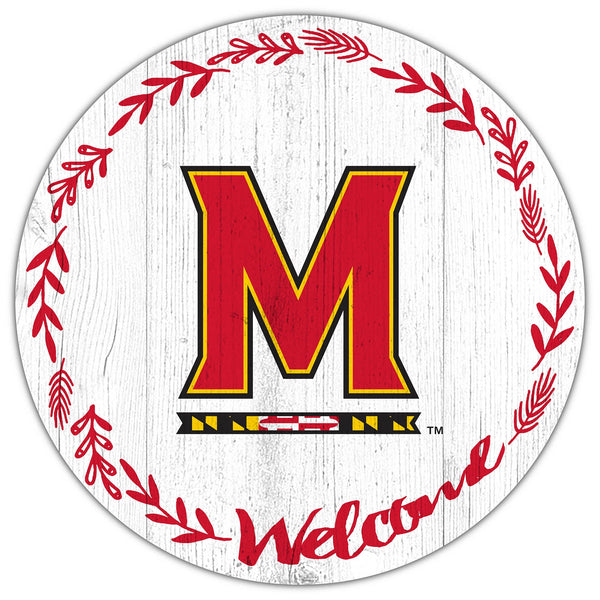Maryland Terrapins 1019-Welcome 12in Circle