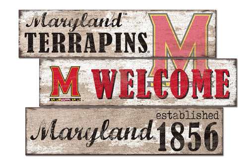 Maryland Terrapins 1027-Welcome 3 Plank