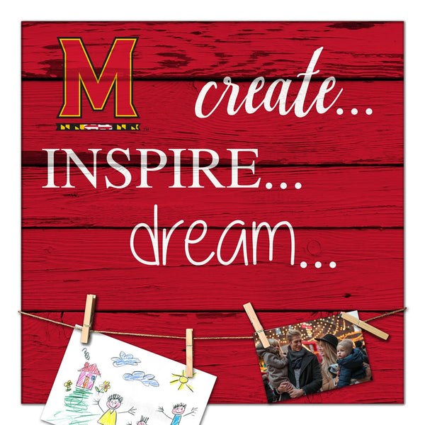 Maryland Terrapins 2011-18X18 Create, Inspire, Dream sign