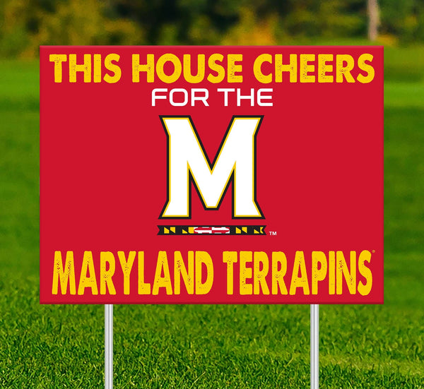 Maryland Terrapins 2033-18X24 This house cheers for yard sign