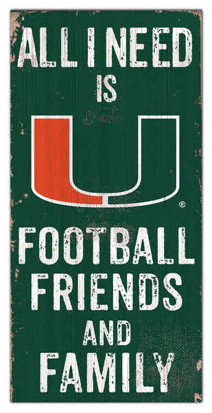 Miami Hurricanes 0738-Friends and Family 6x12