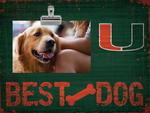 Miami Hurricanes 0849-Best Dog Clip Frame