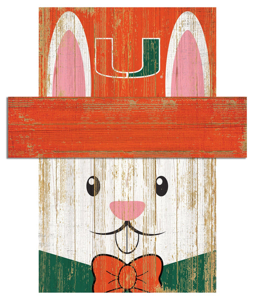 Miami Hurricanes 0918-Easter Bunny Head