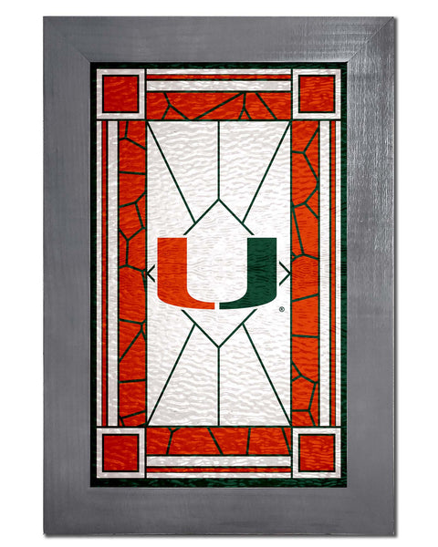 Miami Hurricanes 1017-Stained Glass