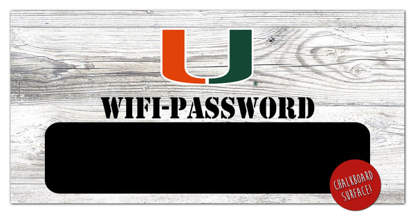 Miami Hurricanes 1073-Wifi Password 6x12
