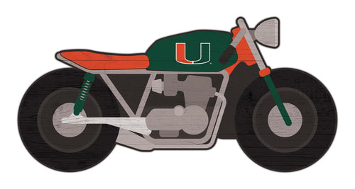 Miami Hurricanes 2008-12" Motorcycle Cutout