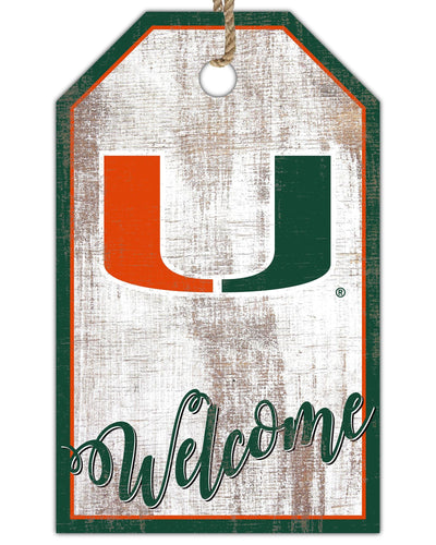Miami Hurricanes 2012-11X19 Welcome tag