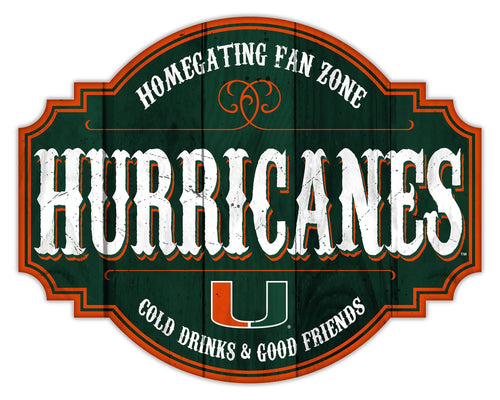 Miami Hurricanes 2015-Homegating Tavern Sign - 12"