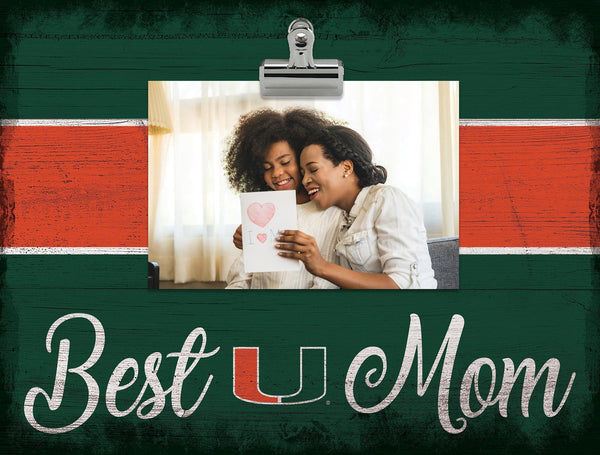 Miami Hurricanes 2017-Best Mom Clip Frame