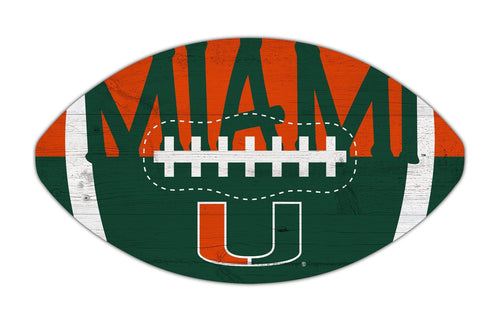 Miami Hurricanes 2022-12" Football with city name