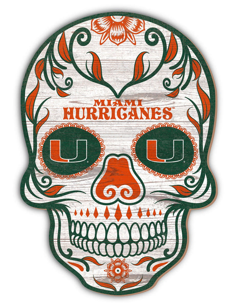 Miami Hurricanes 2044-12�? Sugar Skull Sign
