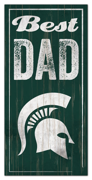 Michigan State Spartans 0632-Best Dad 6x12
