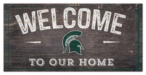 Michigan State Spartans 0654-Welcome 6x12