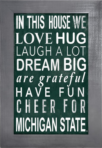 Michigan State Spartans 0725-Color In This House 11x19