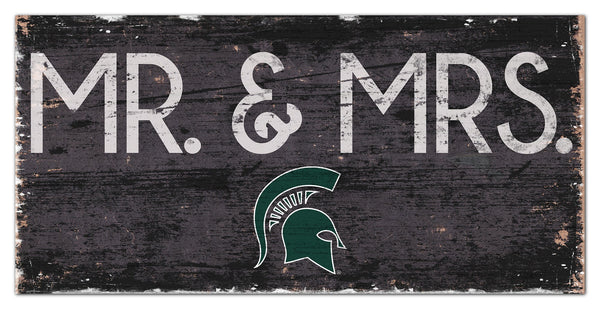 Michigan State Spartans 0732-Mr. and Mrs. 6x12