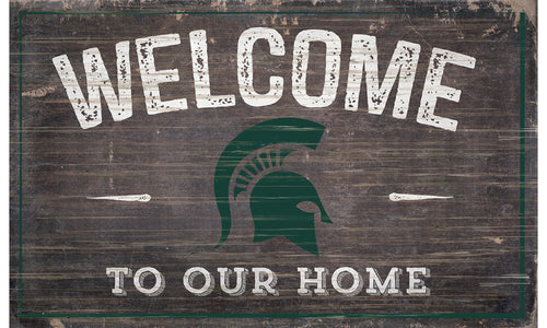 Michigan State Spartans 0913-11x19 inch Welcome Sign