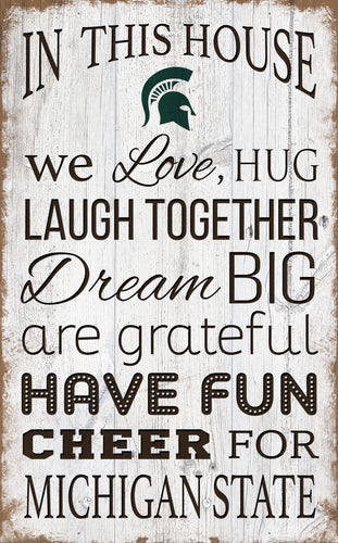 Michigan State Spartans 0976-In This House 11x19