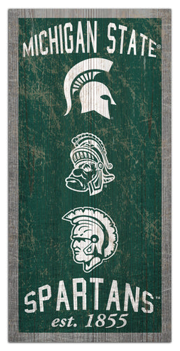 Michigan State Spartans 1011-Heritage 6x12