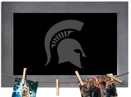 Michigan State Spartans 1016-Blank Chalkboard with frame & clothespins