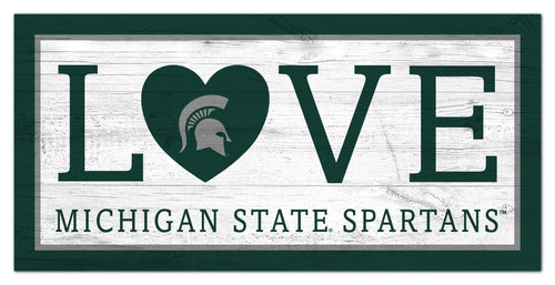 Michigan State Spartans 1066-Love 6x12