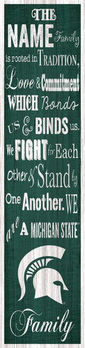 Michigan State Spartans P0891-Family Banner 6x24