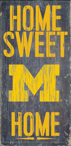 Michigan Wolverines 0653-Home Sweet Home 6x12