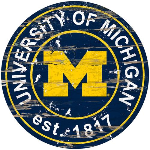 Michigan Wolverines 0659-Established Date Round