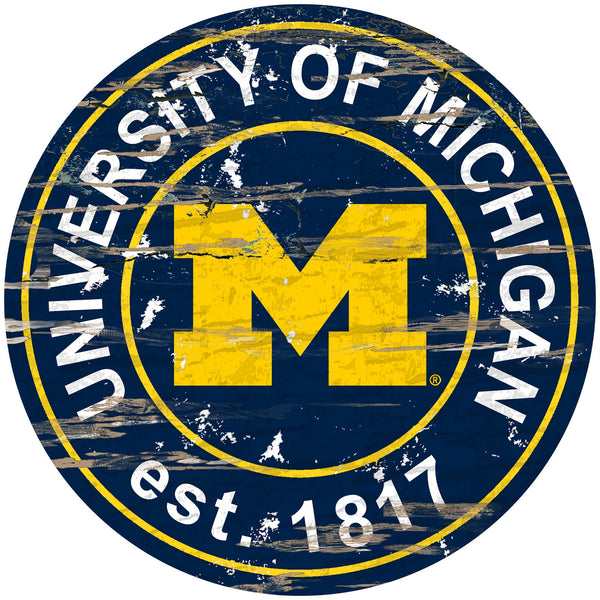 Michigan Wolverines 0659-Established Date Round