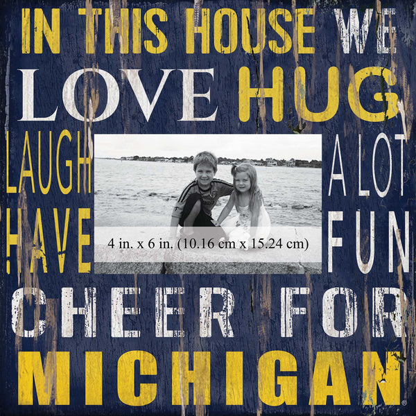 Michigan Wolverines 0734-In This House 10x10 Frame