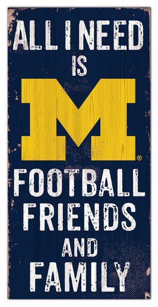 Michigan Wolverines 0738-Friends and Family 6x12