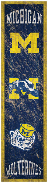 Michigan Wolverines 0787-Heritage Banner 6x24