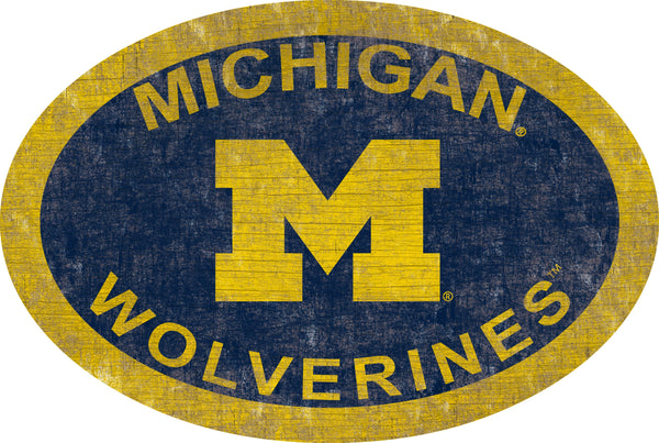 Michigan Wolverines 0805-46in Team Color Oval