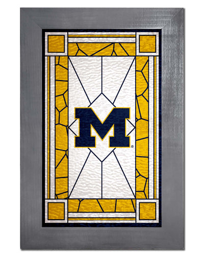 Michigan Wolverines 1017-Stained Glass