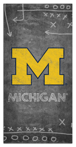 Michigan Wolverines 1035-Chalk Playbook 6x12