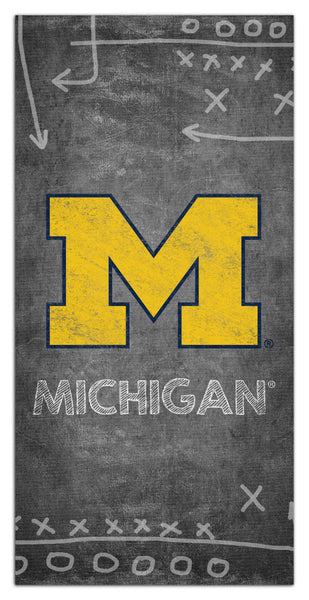 Michigan Wolverines 1035-Chalk Playbook 6x12