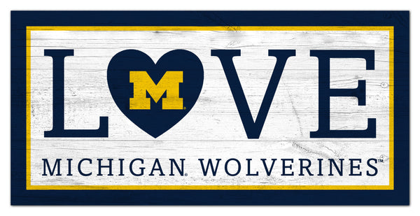 Michigan Wolverines 1066-Love 6x12