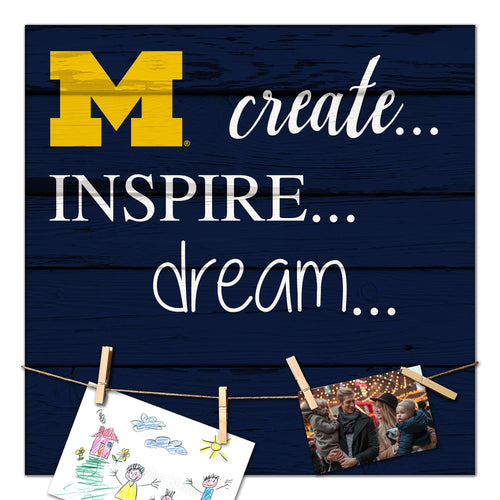 Michigan Wolverines 2011-18X18 Create, Inspire, Dream sign