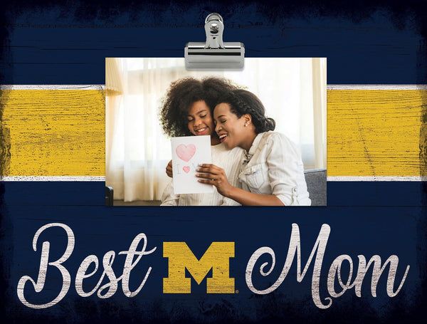 Michigan Wolverines 2017-Best Mom Clip Frame
