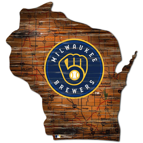 Milwaukee Brewers 0728-24in Distressed State