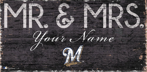 Milwaukee Brewers 0732-Mr. and Mrs. 6x12