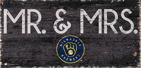 Milwaukee Brewers 0732-Mr. and Mrs. 6x12