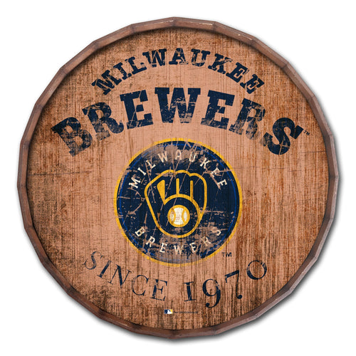 Milwaukee Brewers 0938-Est date barrel top 16"