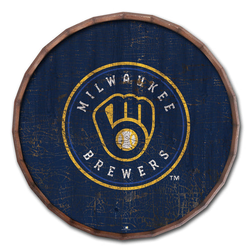 Milwaukee Brewers 0939-Cracked Color Barrel Top 16"