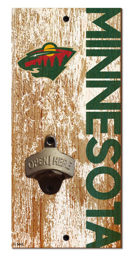 Minnesot Wild 0979-Bottle Opener 6x12