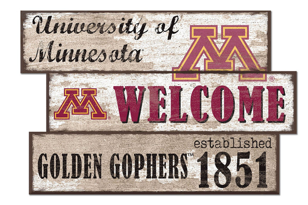 Minnesota Golden Gophers 1027-Welcome 3 Plank