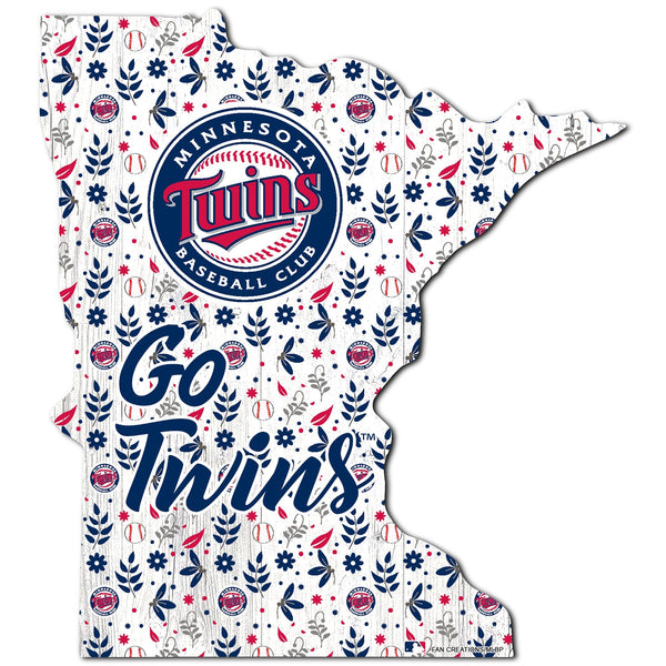 Minnesota Twins 0974-Floral State - 12"