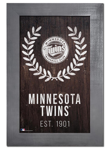 Minnesota Twins 0986-Laurel Wreath 11x19