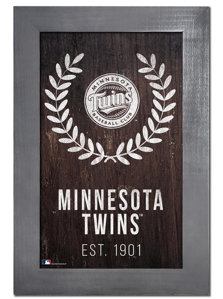Minnesota Twins 0986-Laurel Wreath 11x19